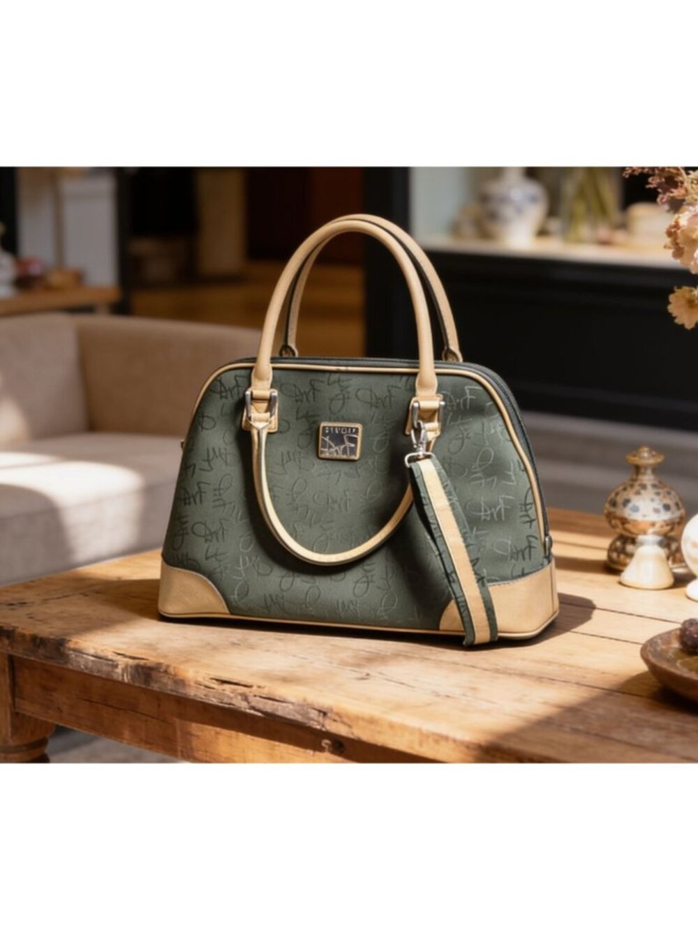 Studio by Diane Von Furstenberg Green Travel Bag